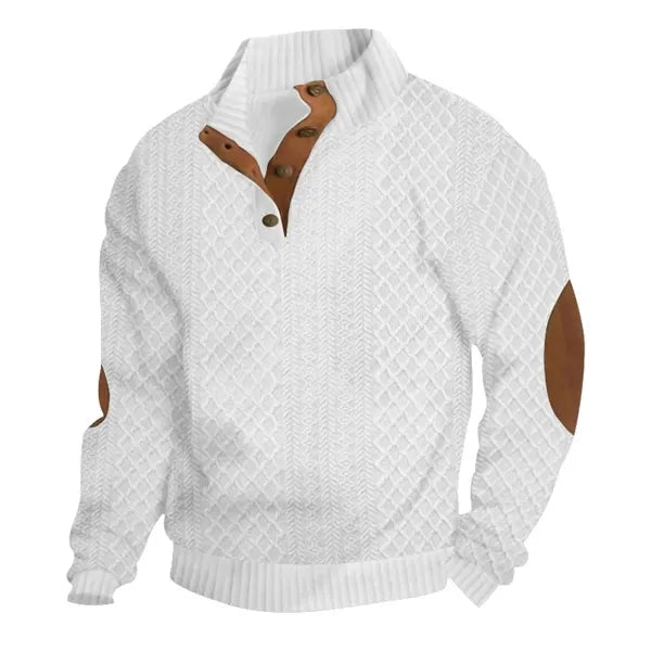 Men's Quarter Zip Pullover Quilted Sweatshirt