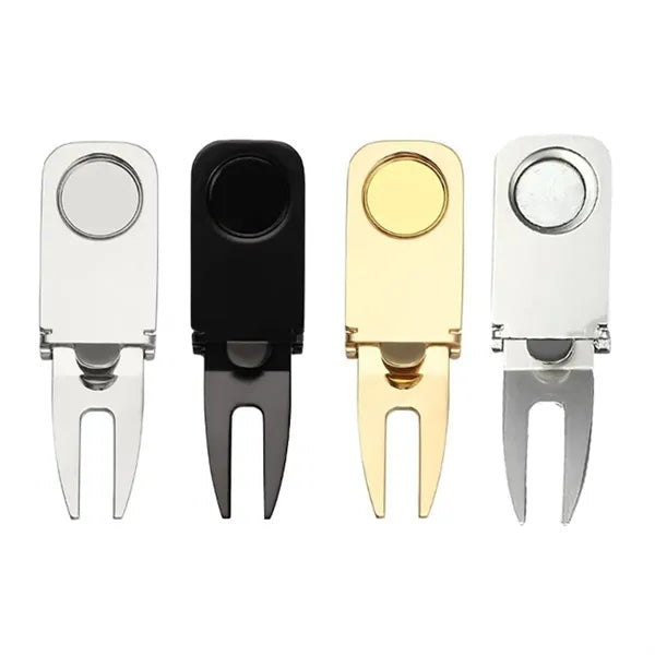 Golf Divot Tool with Ball Marker and Cigar Holder