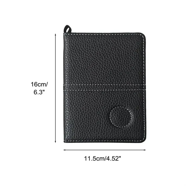 Golf Scorecard Holder with Elastic Band and Card Slots