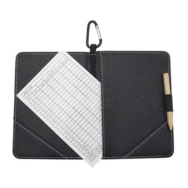 Golf Scorecard Holder with Elastic Band and Card Slots