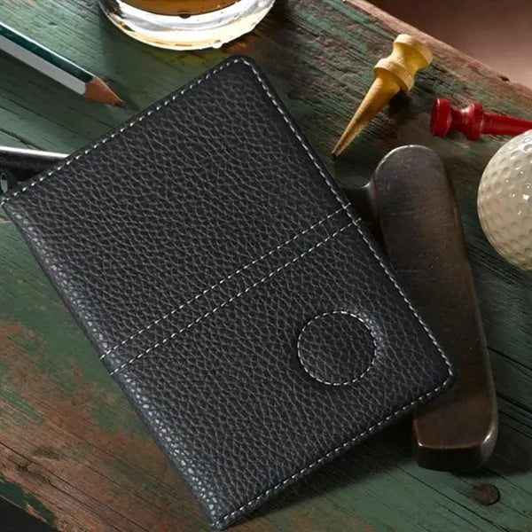 Golf Scorecard Holder with Elastic Band and Card Slots