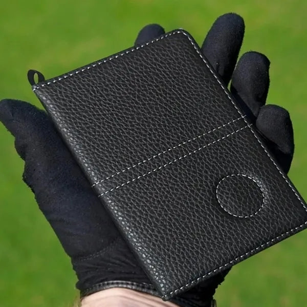 Golf Scorecard Holder with Elastic Band and Card Slots