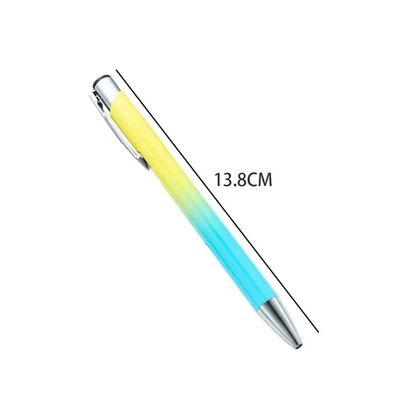 Gradient Color Ballpoint Pen with Metal Clip