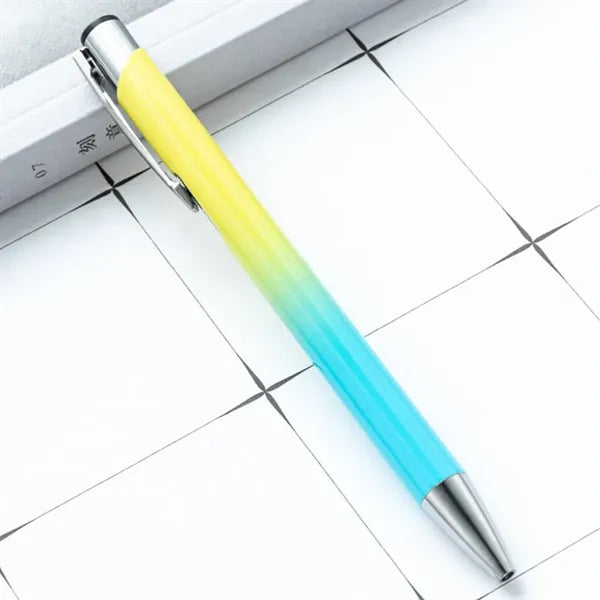 Gradient Color Ballpoint Pen with Metal Clip