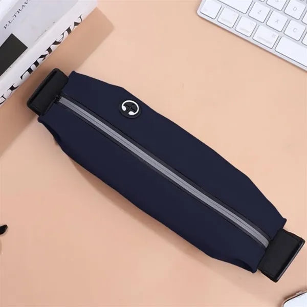 Reflective Running Waist Pack with Earphone Port