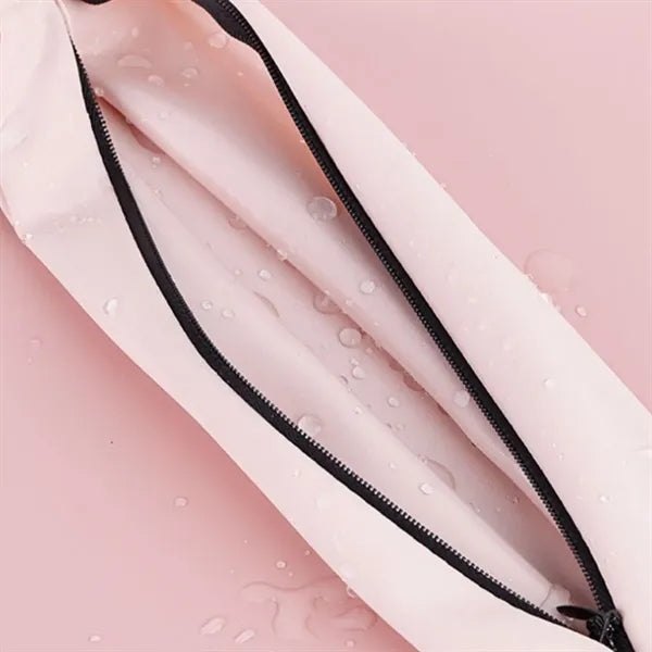 Elastic Running Belt Waist Pack with Hidden Zipper Pockets