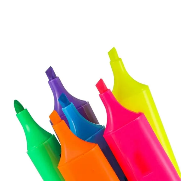 Six Color Highlighter Pen Set