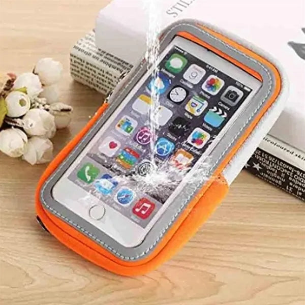 Touchscreen Sports Armband Phone Pouch with Dual Zipper