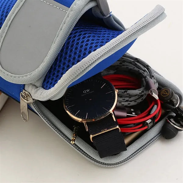Touchscreen Sports Armband Phone Pouch with Dual Zipper