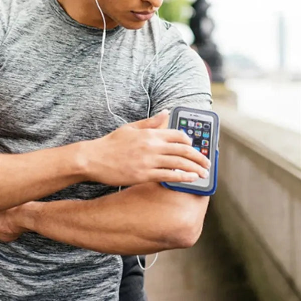 Touchscreen Sports Armband Phone Pouch with Dual Zipper