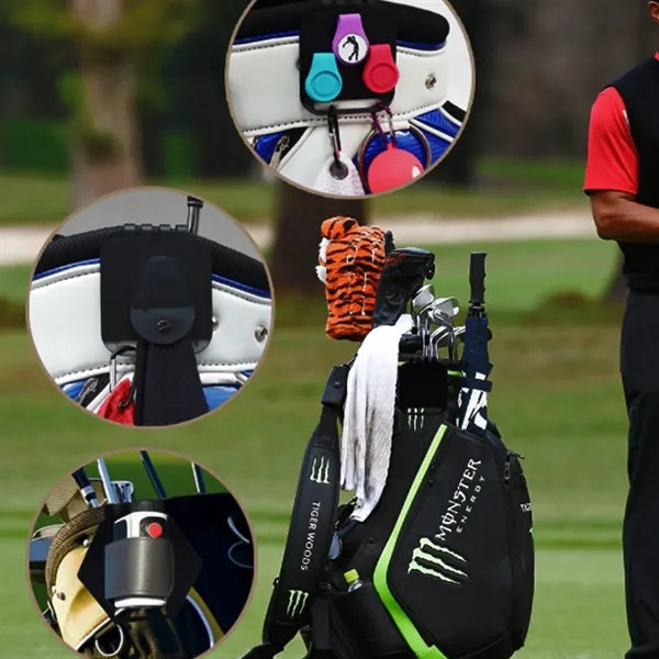 Magnetic Golf Towel and Rangefinder Clip with Metal Backing
