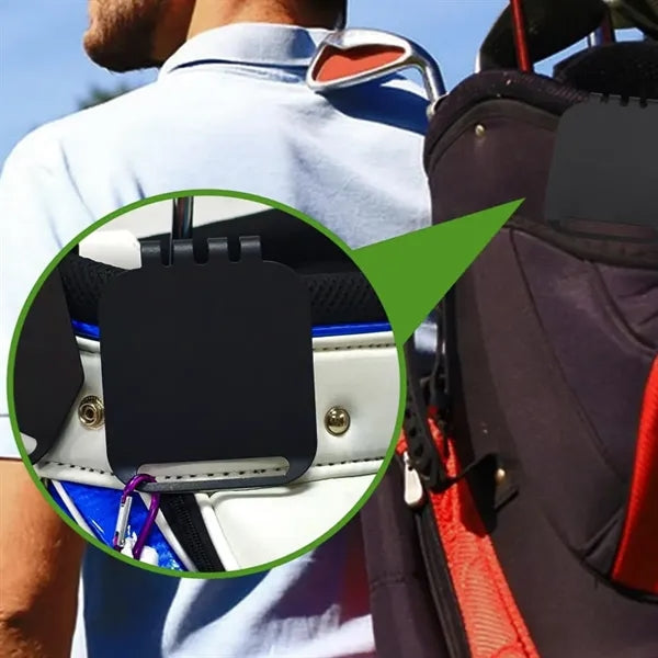 Magnetic Golf Towel and Rangefinder Clip with Metal Backing