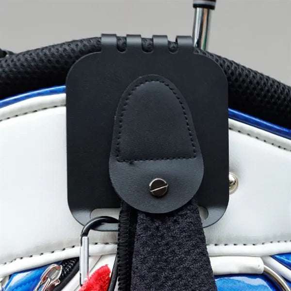 Magnetic Golf Towel and Rangefinder Clip with Metal Backing