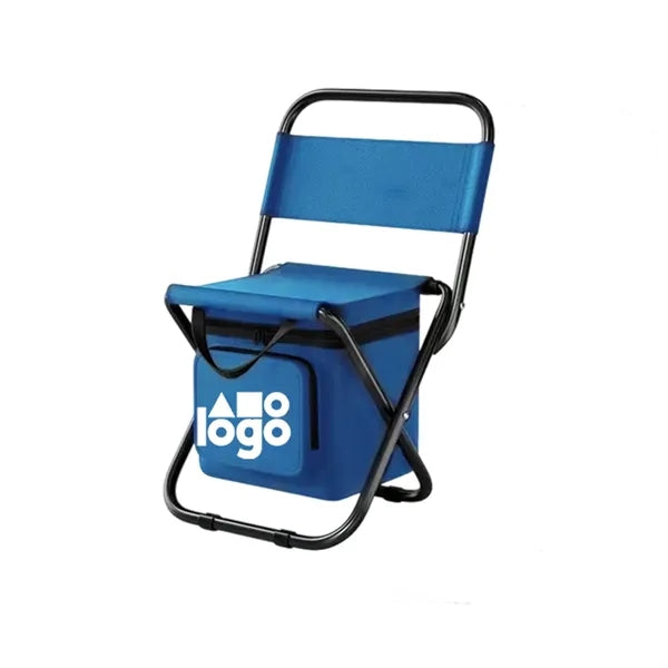 Folding chair with insulated box