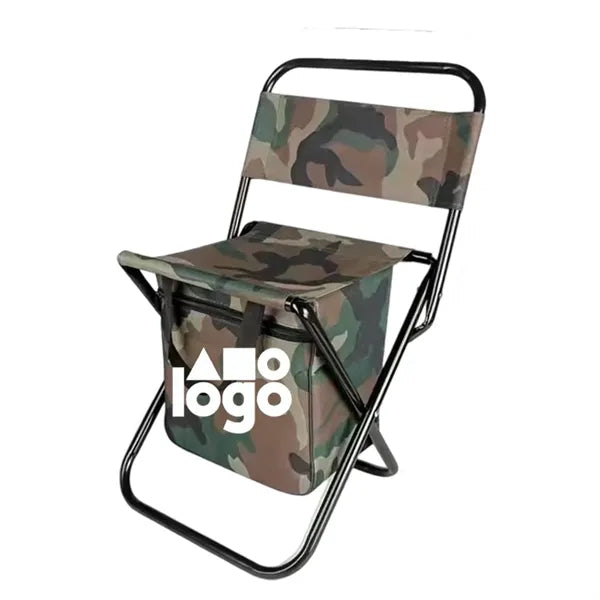 Folding chair with insulated box