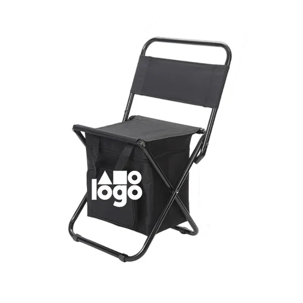Folding chair with insulated box