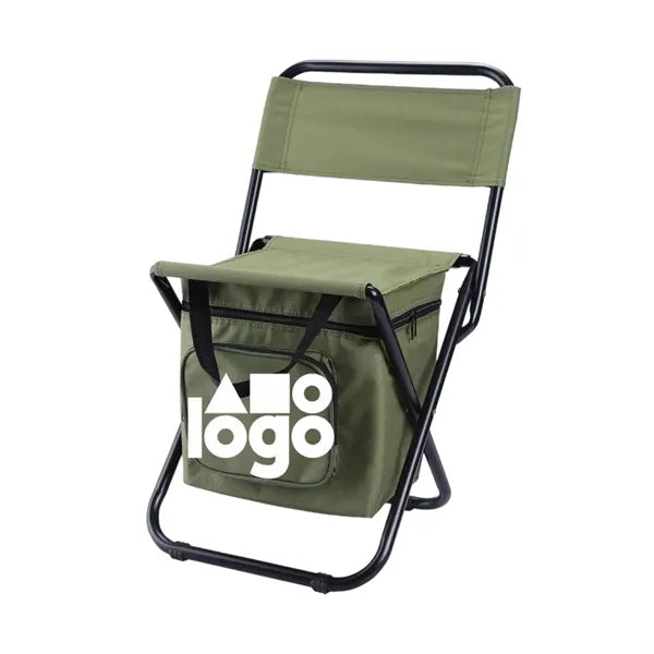 Folding chair with insulated box