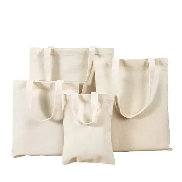 Solid Color Canvas Tote Bags