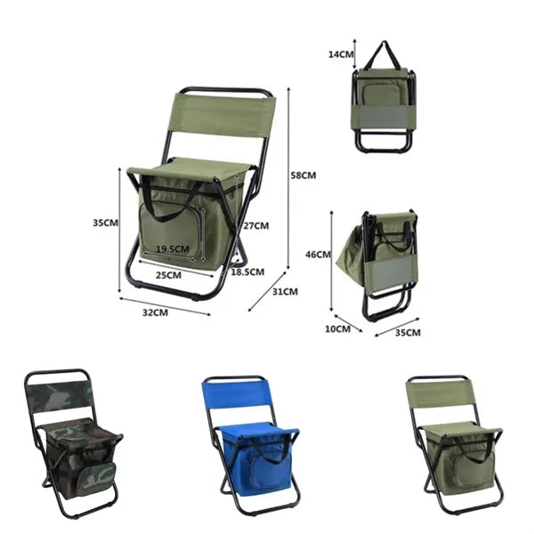 3 In 1 Foldable Chair With Cooler