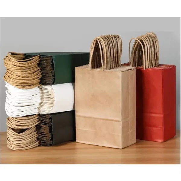 Colorful Kraft Paper Shopping Bags