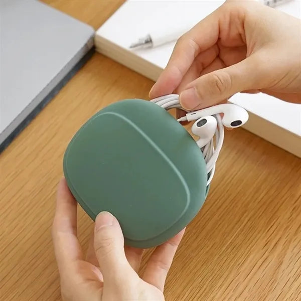 Silicone Cable Organizer Case for Earbuds and Charging Wires