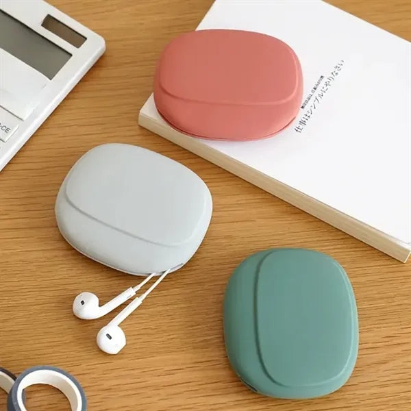 Silicone Cable Organizer Case for Earbuds and Charging Wires