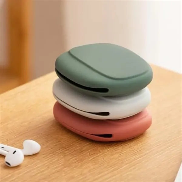 Silicone Cable Organizer Case for Earbuds and Charging Wires