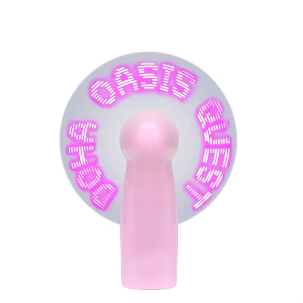 LED Display Hand Fan Rechargeable