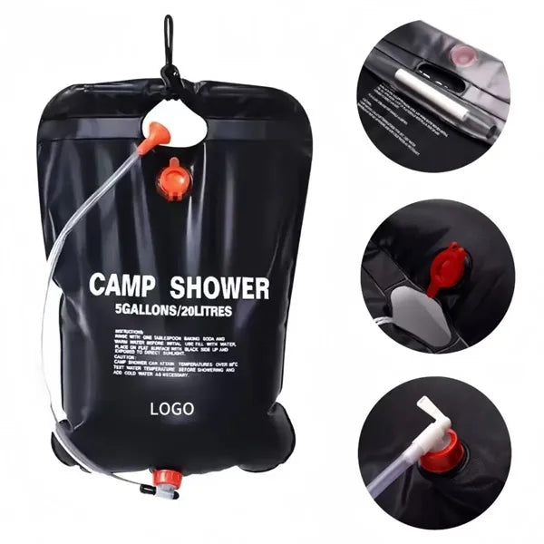 20L/676oz Portable Camping Shower Bag