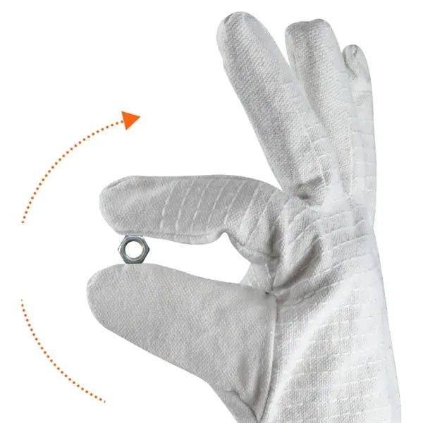 Extended Heat Resistant Welding Gloves for Industrial Safety
