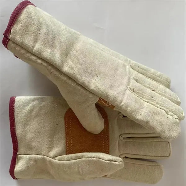 Canvas Work Gloves with Reinforced Palm and Fingertips