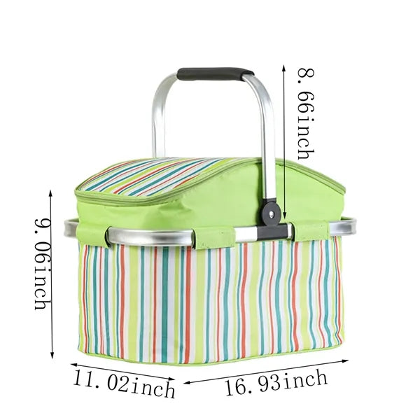Picnic Cooler Box w/ Leakproof Insulation