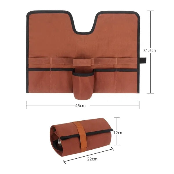 Foldable Tool Roll Organizer with Multi Pocket Design