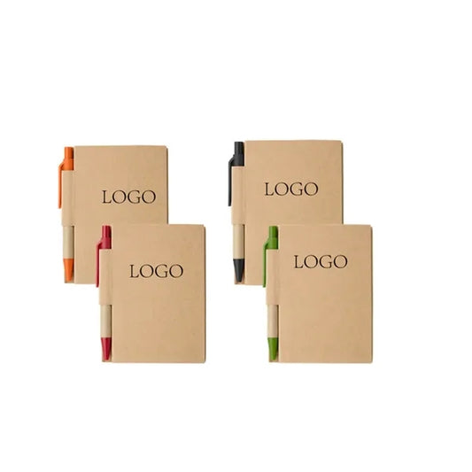 Kraft Paper Cover Notepad With Pen