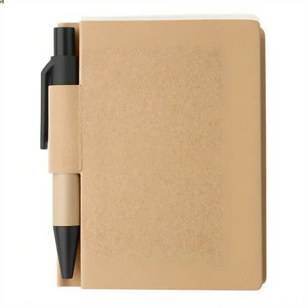 Kraft Paper Cover Notepad With Pen