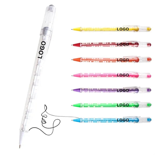 Plastic-Made Brain-Teasing Maze-Embedded Advertising Pen