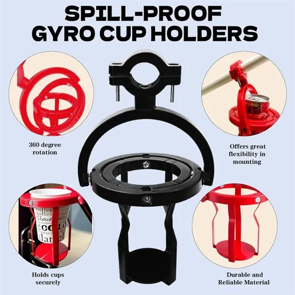 Gyroscopic Self-Leveling Cup Holder