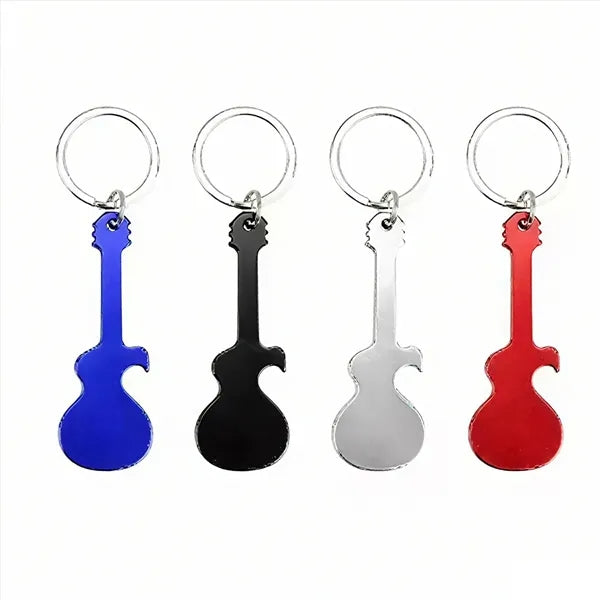 Guitar Bottle Opener with Keychain