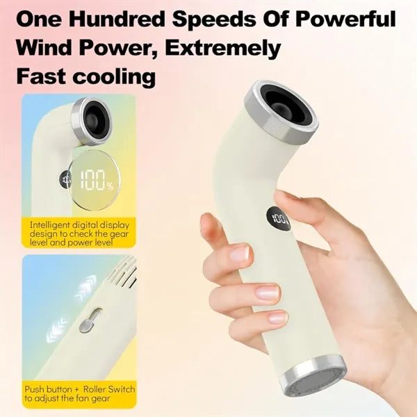 High-speed turbo cooling portable mini travel handheld fan