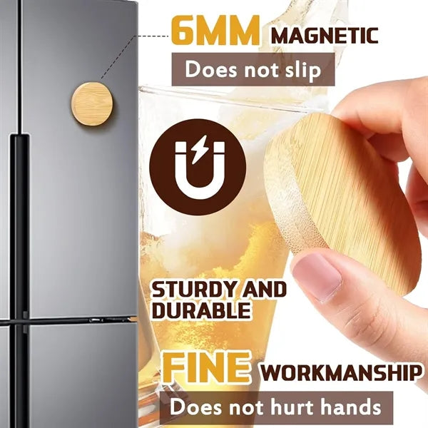 Kitchen Bar Tool Bamboo Magnetic Beer Bottle Opener