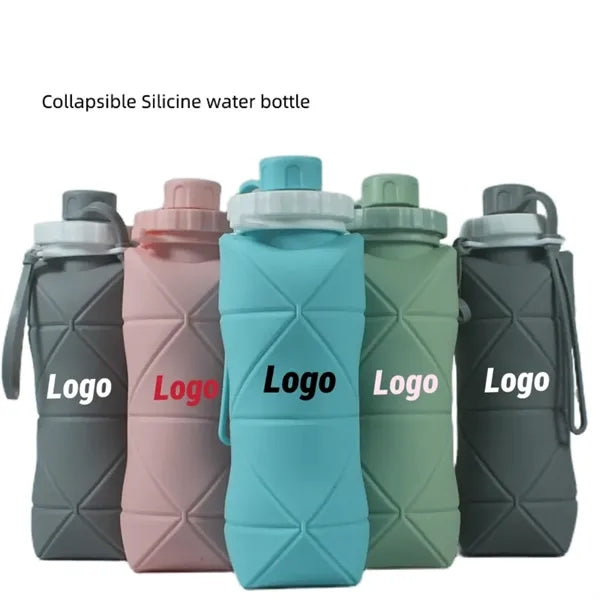 20Oz Silicone Foldable Water Bottle