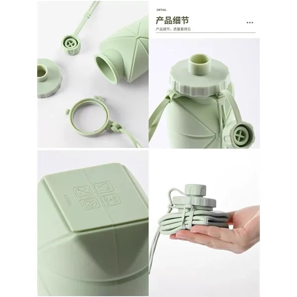 20Oz Silicone Foldable Water Bottle