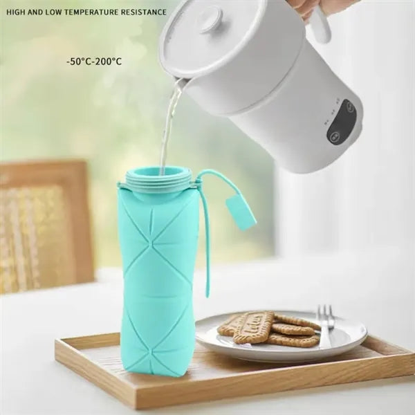 20Oz Silicone Foldable Water Bottle