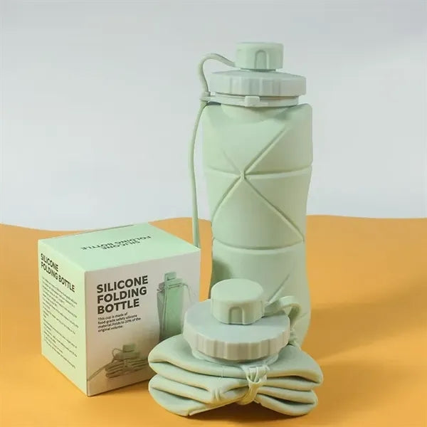 20Oz Silicone Foldable Water Bottle