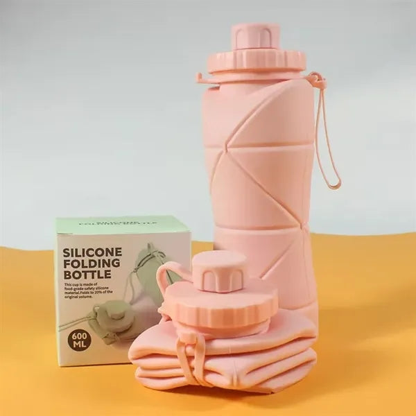 20Oz Silicone Foldable Water Bottle