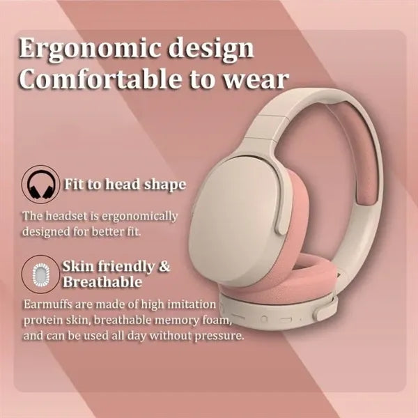 Bluetooth Wireless Over Ear Headphones with Mic