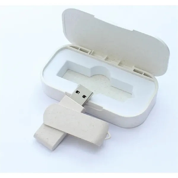 Flash Drive with Eco-friendly Wheat Straw