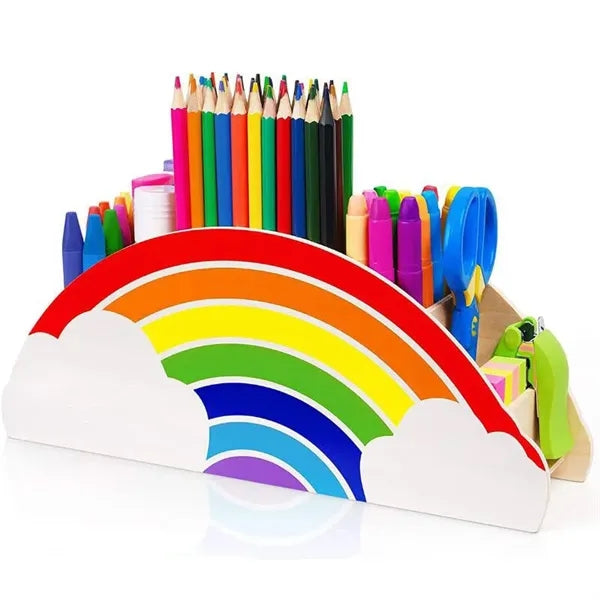 Wooden Desk Organizer for Office and School