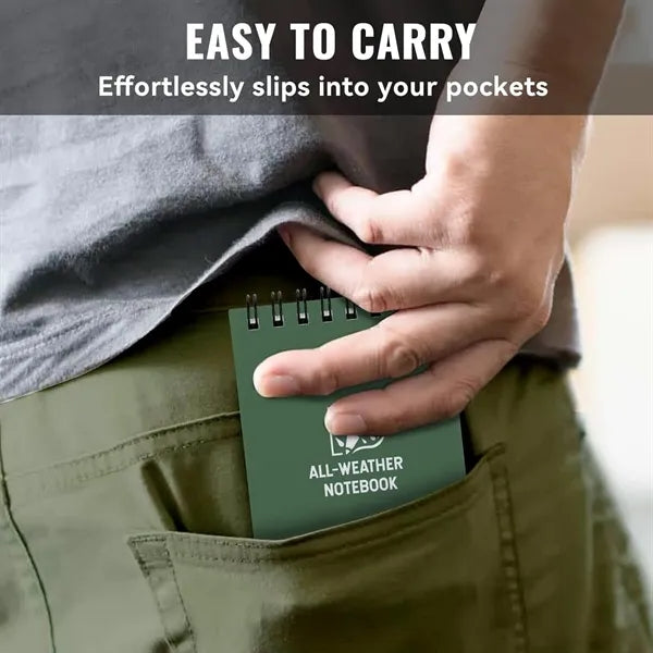 Pocket-Sized Waterproof Notebook