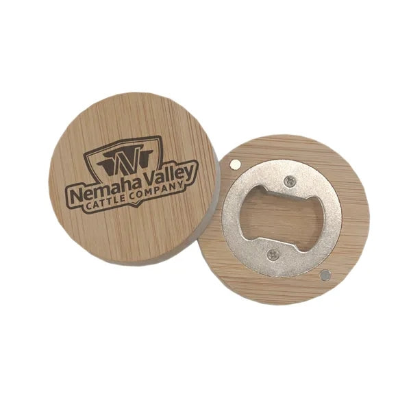 Magnetic Bamboo Bottle Opener